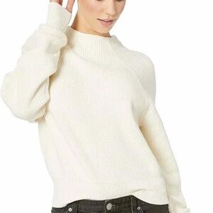 Free People Women's Cream Sweater in XS 100% cotton